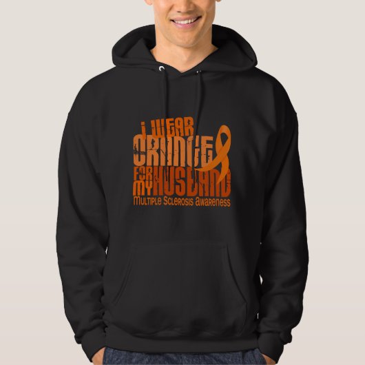 Ich trage orange Ehemann 6,4 Hoodie (Vorderseite)