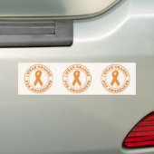 Ich trage Orange für Bewusstsein Autoaufkleber (Auf Auto)