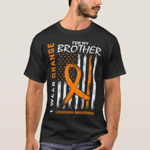 Ich trage Orange für Brother Leukämie Awareness Am T-Shirt