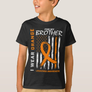 Ich trage Orange für Brother Leukämie Awareness Am T-Shirt