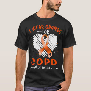 Ich trage Orange für COPD-Bewusstsein T-Shirt