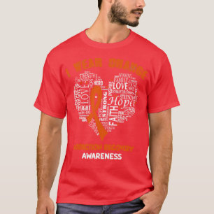 Ich trage Orange für das Bewusstsein für die Sucht T-Shirt