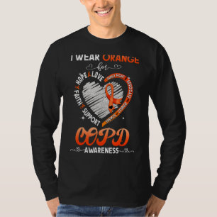 Ich trage Orange für das Copd-Bewusstsein T-Shirt