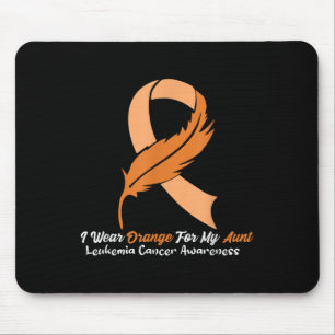 Ich trage Orange für das Leukämie-Bewusstsein mein Mousepad