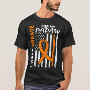Ich trage Orange für das Leukämie-Bewusstsein mein T-Shirt