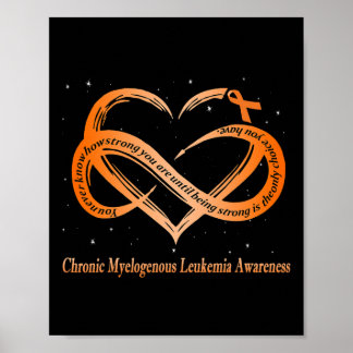 Ich trage Orange für den Krieg gegen die chronisch Poster