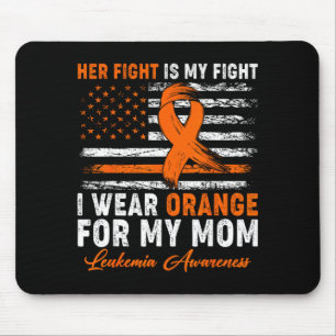 Ich trage Orange für den Leukämie-Bewusstseinsmona Mousepad