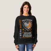 Ich trage Orange für große Opfermultipler Sklerose Sweatshirt (Vorne ganz)