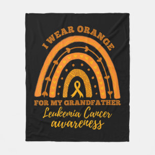 Ich trage Orange für Großvater Leukämie Krebs A Fleecedecke