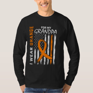 Ich trage Orange für Großvater Multiple Sklerose b T-Shirt