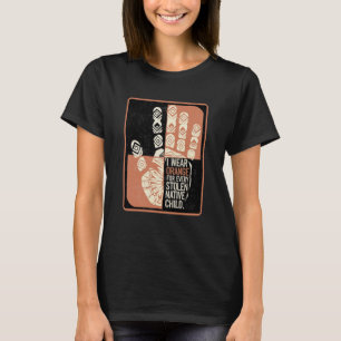 Ich trage Orange für jedes gestohlene indigene Kin T-Shirt
