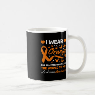 Ich trage Orange für jemanden, der die Welt zu m Kaffeetasse