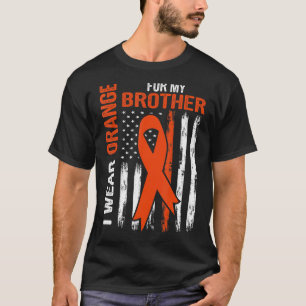 Ich trage Orange für mein Bruder Leukämie Bewussts T-Shirt