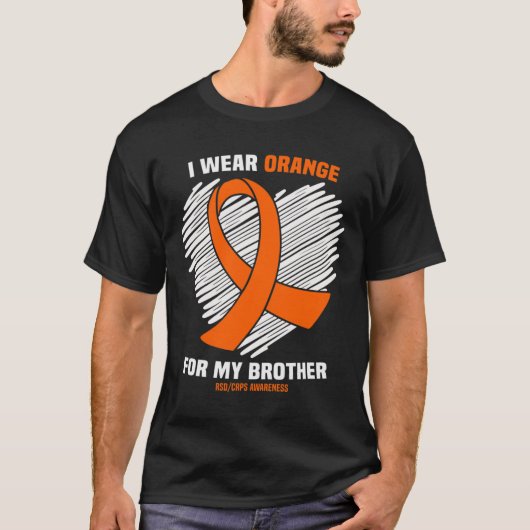 Ich trage Orange für mein Bruder Rsdcrps Bewusstse T-Shirt (Vorderseite)
