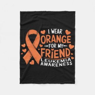 Ich trage Orange für mein Freund Leukämie-Bewussts Fleecedecke