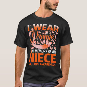 Ich trage Orange für mein Nichte RSS Crps Bewussts T-Shirt