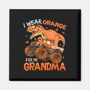 Ich trage Orange für mein Oma Multiple Sklerose Aw Magnet