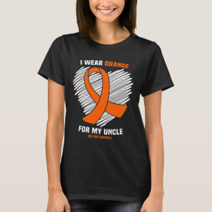 Ich trage Orange für mein Onkel Rsdcrps Bewusstsei T-Shirt