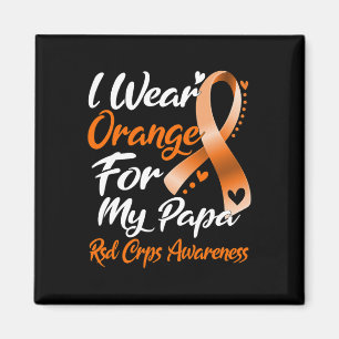 Ich trage Orange für mein Papa Rsd Crps Bewusstsei Magnet