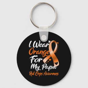 Ich trage Orange für mein Papa Rsd Crps Bewusstsei Schlüsselanhänger