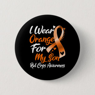 Ich trage Orange für mein Sohn Rsd Crps Bewusstsei Button