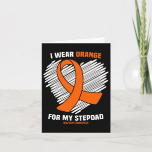 Ich trage Orange für mein Stepdad Rsdcrps Bewussts Karte