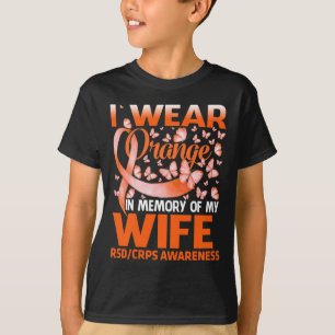 Ich trage Orange für meine Ehefrau Rsd Crps Bewuss T-Shirt