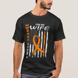 Ich trage Orange für meine Frau Multiple Sklerose T-Shirt