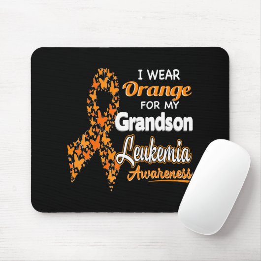 Ich trage Orange für meine Großmutter Leukämie Bew Mousepad (Mit Mouse)