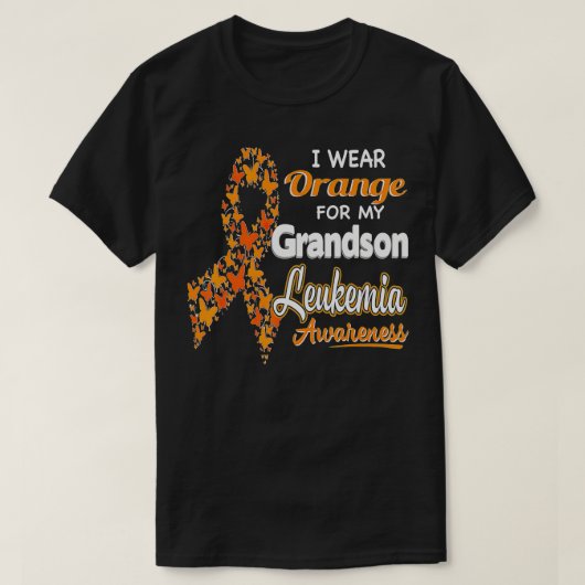 Ich trage Orange für meine Großmutter Leukämie Bew T-Shirt (Design vorne)