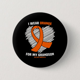 Ich trage Orange für meine Großmutter Rsdcrps Bewu Button