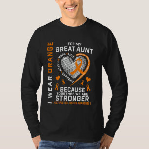 Ich trage Orange für meine Großtante Multiple Skle T-Shirt