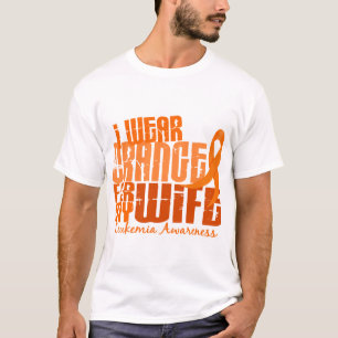 Ich trage Orange für meine Leukämie der T-Shirt