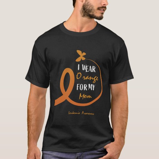 Ich trage Orange für meine Mama Leukämie-Aufklärun T-Shirt (Vorderseite)