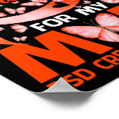 Ich trage Orange für meine Mama Rsd Crps Awareness Poster (Ecke)