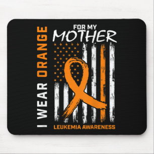 Ich trage Orange für meine Mutter Leukämie Awarene Mousepad