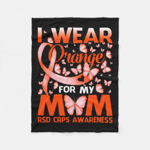 Ich trage Orange für meine Mutter Rsd Crps Bewusst Fleecedecke