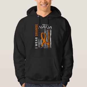 Ich trage Orange für meine Nana-Multipler Sklerose Hoodie
