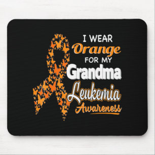Ich trage Orange für meine Oma Leukämie Bewusstsei Mousepad