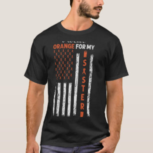 Ich trage Orange für meine Schwester - Leukämie Kr T-Shirt
