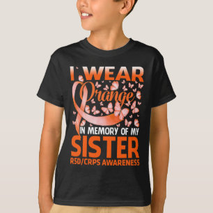 Ich trage Orange für meine Schwester Rsd Crps Bewu T-Shirt