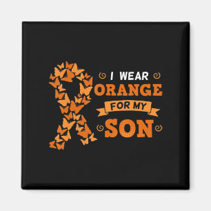 Ich trage Orange für meine Sondenleukämie Magnet