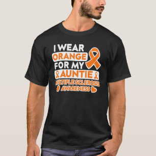 Ich trage Orange für meine Tante MS Multiple Skler T-Shirt