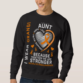 Ich trage Orange für meine Tante Multipler Skleros Sweatshirt