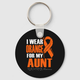 Ich trage Orange für meine Tante Rsd Crps Awarenes Schlüsselanhänger