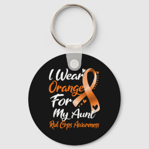 Ich trage Orange für meine Tante Rsd Crps Bewussts Schlüsselanhänger