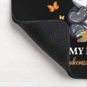 Ich trage Orange für meine Tochter Leukämie Bewuss Mousepad (Ecke)