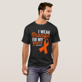 Ich trage Orange für meine Tochter Leukämie Warrio T-Shirt (Vorne ganz)