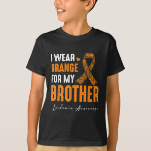 Ich trage Orange für meinen Bruder Leukämie Krebs  T-Shirt