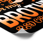 Ich trage Orange für meinen Bruder RSC Crps Sensib Poster (Ecke)